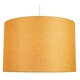image 2 of Contemporary and Sleek 12 Inch Ochre Linen Fabric Drum Lamp Shade 60w Maximum | Yellow | Ochre | 1