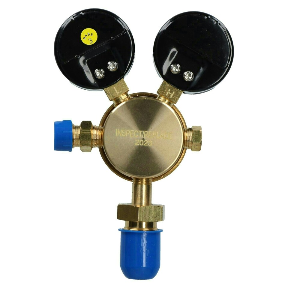 image 1 of Argon Regulator Single Stage 2 Gauge Gas Bottle 300 Bar Welding Welder
