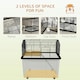 image 3 of PawHut Hamster Cage, Two-Tier Gerbil Cage w/ Deep Bottom, Ramp, Food Dish