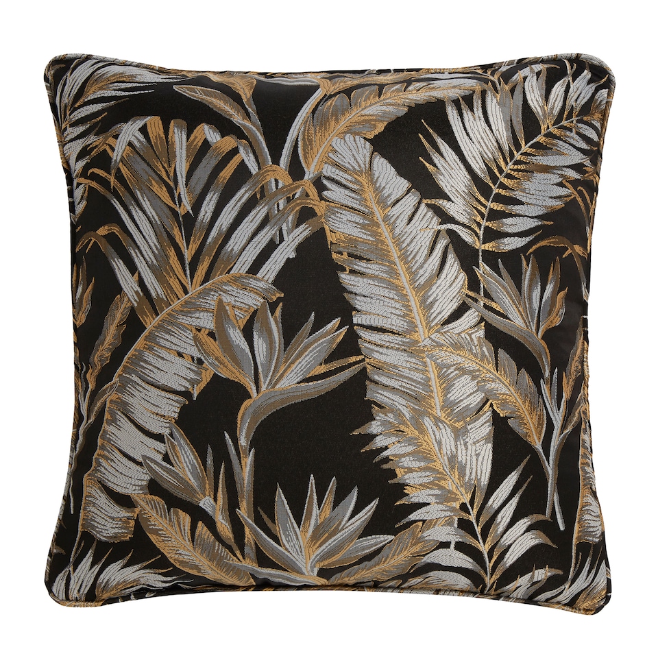 image 1 of Laurence Llewelyn-Bowen Paradise Palm Filled Cushion Black