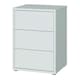 image 4 of Alice Springs Bedside Cabinet with 3 Drawers Push-to-Open in Light Grey