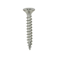 Timco - Classic Multi-Purpose Screws - PZ - Double Countersunk - A4 Stainless Steel  (Size 3.5 x 25 - 200 Pieces)