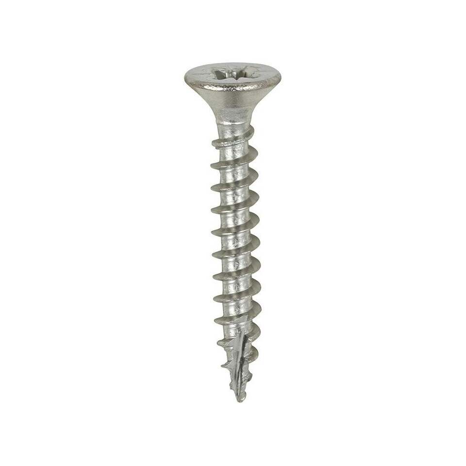 image 1 of Timco - Classic Multi-Purpose Screws - PZ - Double Countersunk - A4 Stainless Steel  (Size 3.5 x 25 - 200 Pieces)