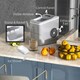 image 5 of HOMCOM Ice Maker 12kg/24H Production with Scoop Basket for Home Office Black