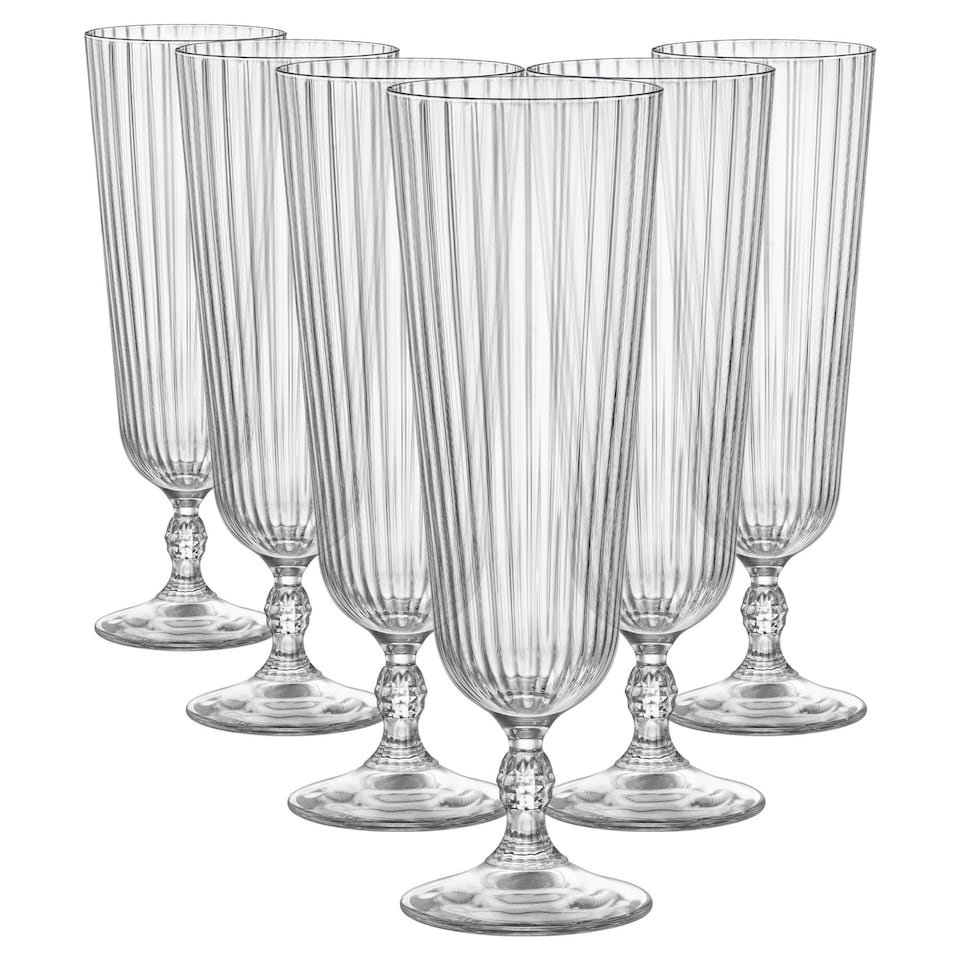 image 1 of Bormioli Rocco America '20s Sling Cocktail Glasses - 400ml - Pack of 6