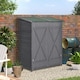 image 2 of Outsunny Garden Storage Shed Tool Organizer, 139x75x160cm, Grey