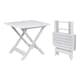 image 4 of Small Foldable Collapsible Garden Patio Camping Table | White | 1