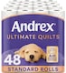 image 1 of Andrex Ultimate Quilts Toilet Paper 48 Rolls, Air Pocket Technology for Soft, Thick Sheets - Bulk Pack of 48 Quilted Toilet Rolls, FSC Certified | Purple | 1 Pack | 48