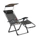 image 4 of Luxury Zero Gravity Lounge Chair With Thick Cushion and Canopy - Single Chair