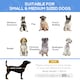 image 2 of PawHut Raised Dog Bed w/ Slope Headrest, for Small, Medium Dogs, 91 x 69 x 29cm