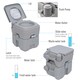 image 3 of Outsunny 20L Camping Toilet Portable Travel WC Caravan Picnic Fishing Restroom
