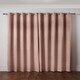 image 3 of Metro Thermal Blackout Eyelet Curtains 168cm x 137cm Blush Pink Pink | Pink
