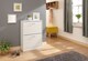 image 3 of Stirling Two Tier Shoe Cabinet | White | White