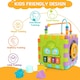 image 3 of Activity Cube Baby Toys, 6 in 1 Musical Activity Cube Educational Toy