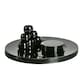 image 1 of Argon Tableware 18 Piece Metallic Charger Plates Set - Black Black
