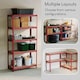 image 3 of Home Vida 5 Tier Large Heavy Duty Garage Shelves Adjustable Steel Shelving Storage Units - Red - Holds Upto 875kg Per Bay - 4 Bays