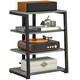 image 9 of HOMCOM HiFi Rack Stand w/ 4-Tier Record Player Stand Dark Brown