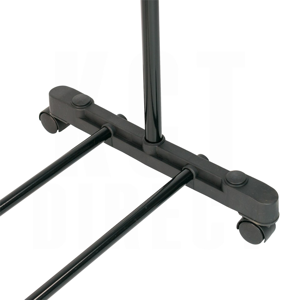 image 1 of KCT Adjustable Single Clothes Rack on Wheels Black | Silver | One Size