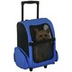 image 6 of PawHut Pet Travel Backpack Bag Cat Puppy Dog Carrier w/ Trolley and Telescopic