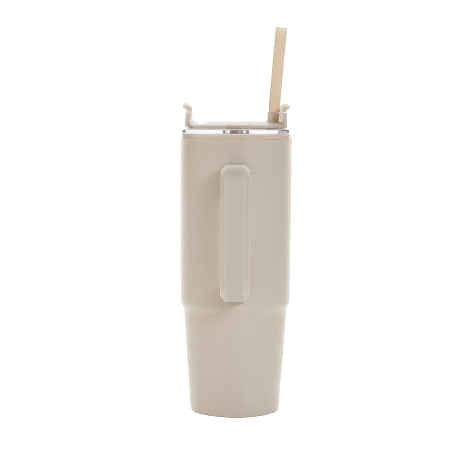 image 1 of XD Collection Tana Handle Plastic 900ml Tumbler - Beige - One Size