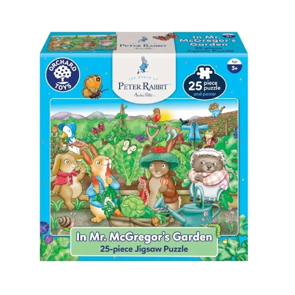 image 1 of Orchard Toys Peter Rabbit Mr Mcregor’s Garden 25 Piece Jigsaw Puzzle