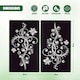 image 6 of GEEZY Glass Chopping Boards Set of 2 Floral Design Heat Resistant Worktop Protectors