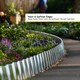 image 5 of Corrugated Galvanised Steel Metal Garden Border Roll | Silver | Silver | 6m