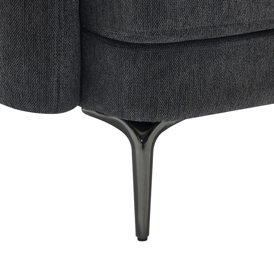 image 1 of Sofia 3 Seater Fabric Scandi Style Sofa | Grey | Grey