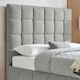 image 3 of 4ft6 Double Grey,Tall Headend Headboard Soft Fabric Boucle Upholstered Bed Frame