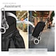 image 3 of Shopping Trolley - folding, removable cover, smooth running wheels | Black | black | 20 x 35 x 50 cm | 1