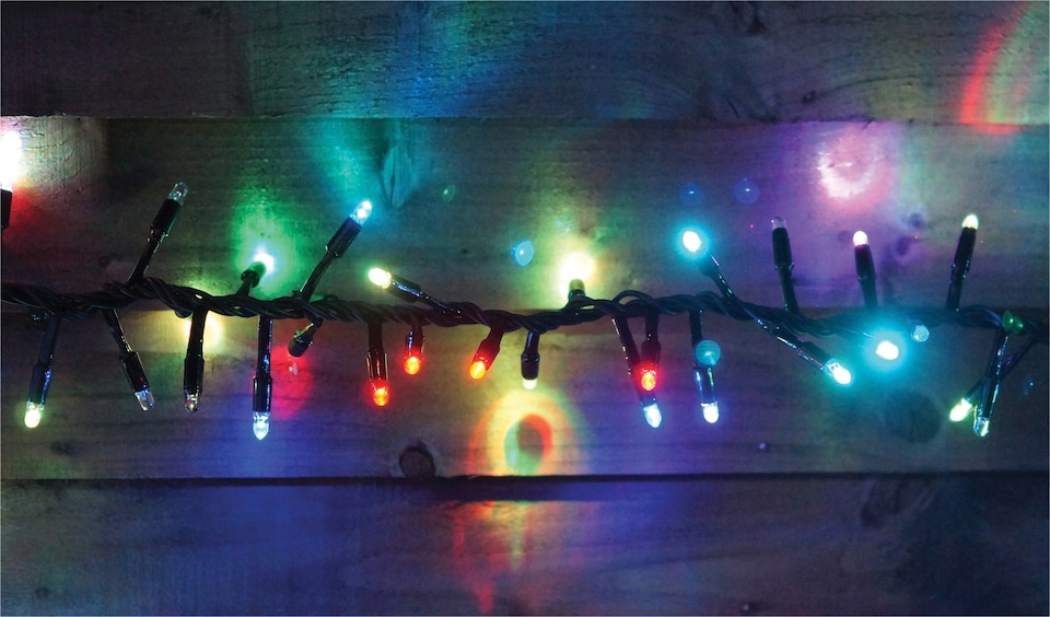 image 1 of Cluster Lights Black Rubber IP65 RGB 50M