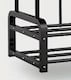 image 9 of Black Heavy Duty Double Clothes Rail with Wheels – Garment Hanging Rack & Storage Shelf