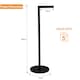 image 2 of 2 in 1 Toilet Paper Holder Black Bathroom Free Standing Tissue Roll Storage Rack