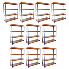 10 x S-Rax Racking 150cm x 50cm Blue