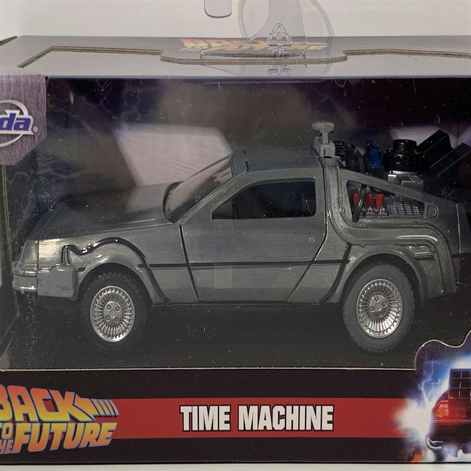 image 1 of Back to the Future Delorean 13cm Jada 32185 Boxed