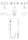 image 2 of Balterley Pride Concealed Shower Valve Set - Slide Rail Kit - ARVWD14 - ARV300