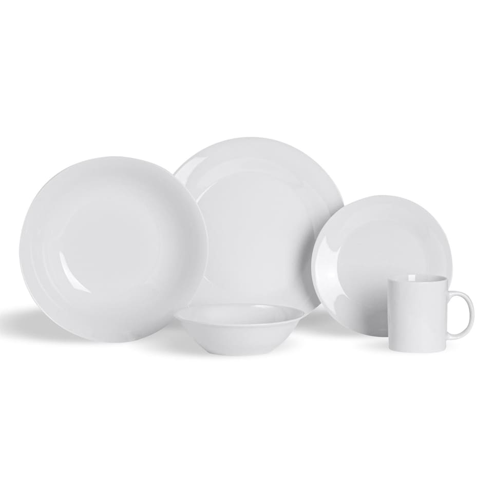 image 1 of Argon Tableware 30 Piece Classic White Dinner Set