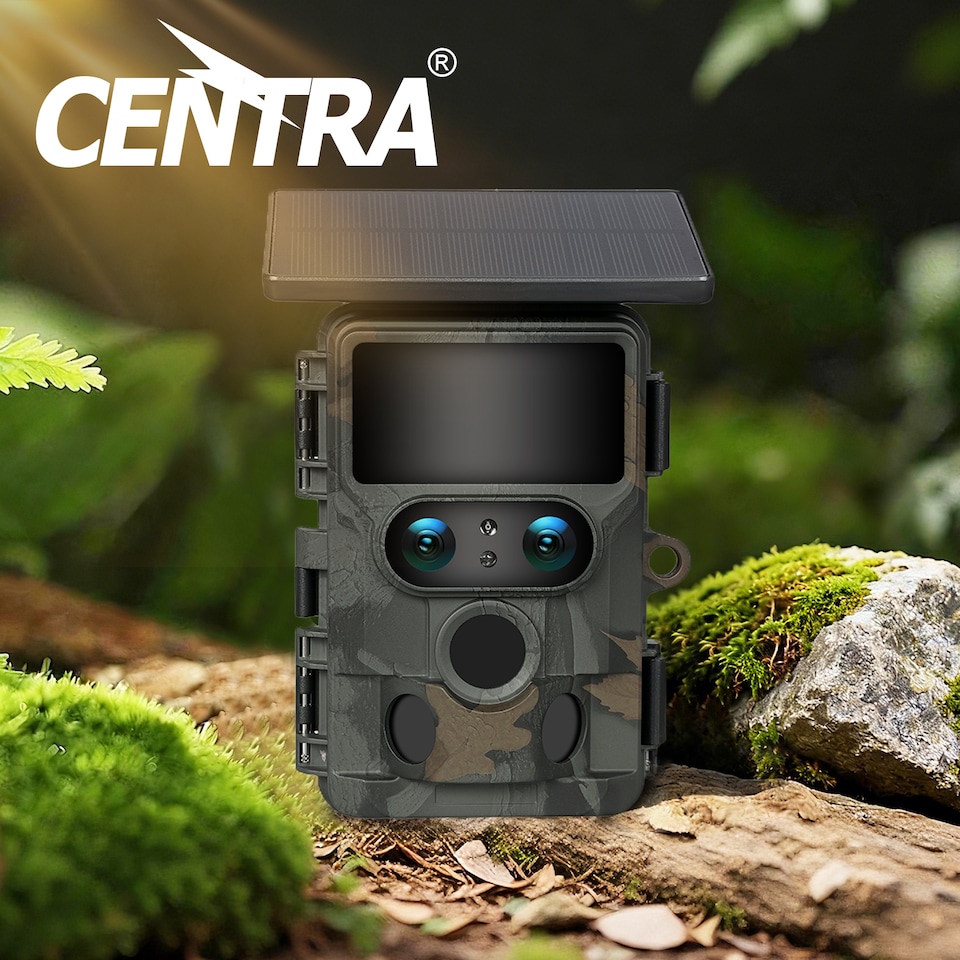 image 1 of Centra Solar Trail Camera 4K Dual Lens WiFi Bluetooth Wildlife Night Vision