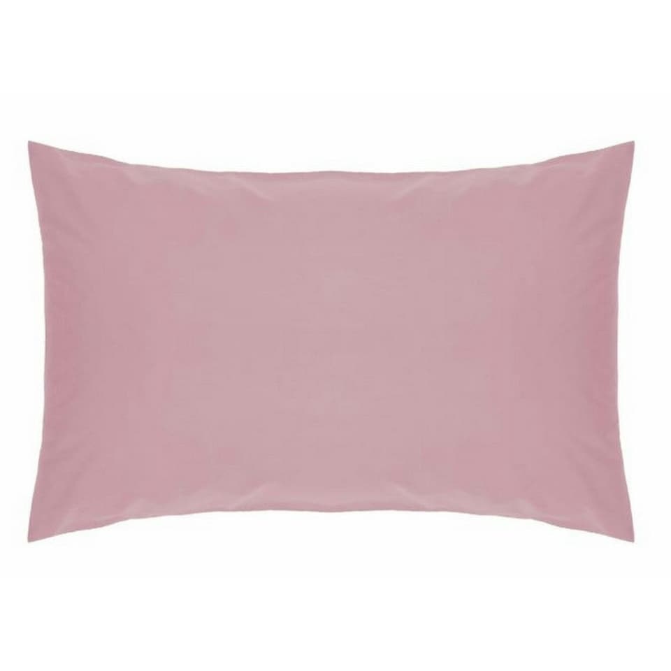 Belledorm Easycare Percale Housewife Pillowcase - Blush - One Size