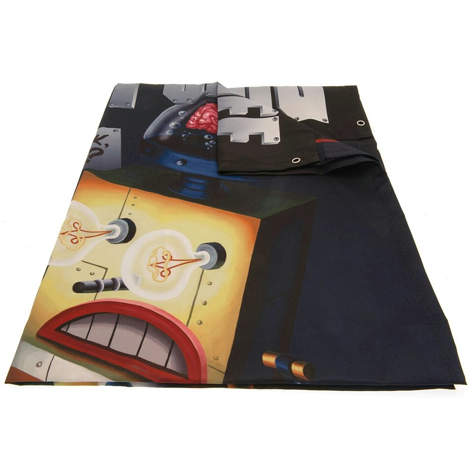 image 1 of SpongeBob SquarePants Robot Chef Wall Banner - Black/Yellow/White - One Size