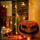 image 5 of Living and Home Halloween Decorative Pumpkin LED String Lights Battery Operated
