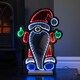 image 9 of 40cm Light up Standing Gnome Christmas Infinity Decoration on Wooden Base with LEDs