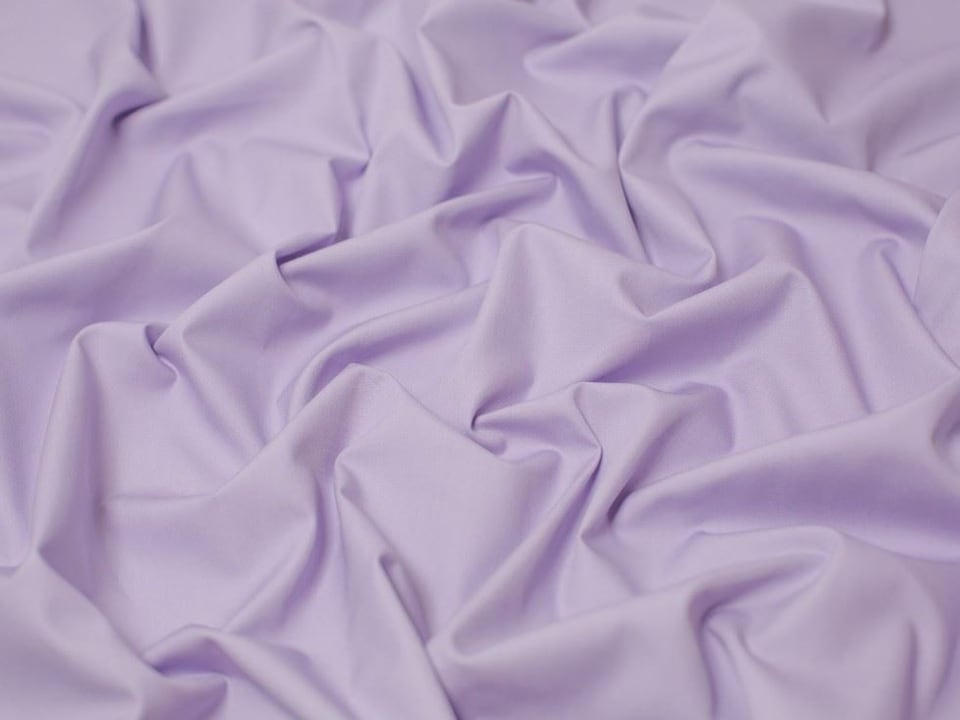 Minerva Core Range Purple Light 100% Cotton Poplin Fabric for Dressmaking, Quilting, 112.5cm / 44" Wide - per metre