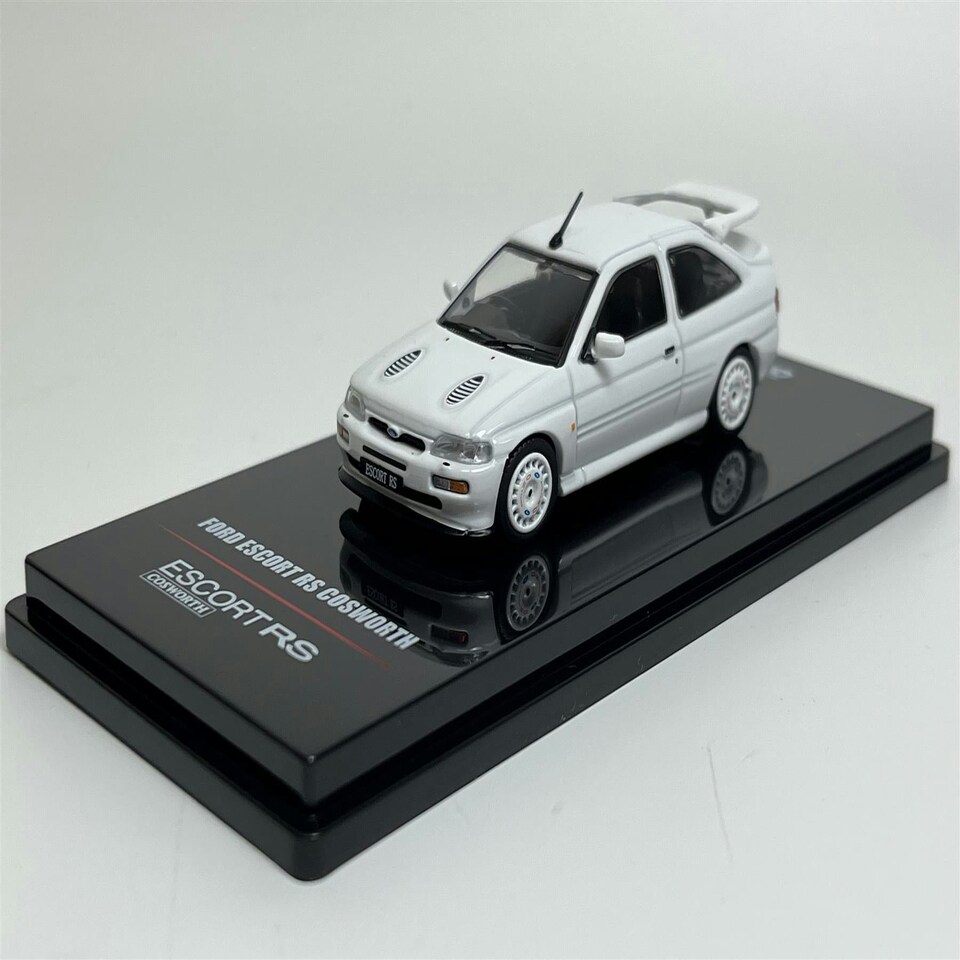 image 1 of Ford Escort RS Cosworth White RHD With OZ Rally Racing Wheels 1:64 Inno IN64FERSWHIRHDOZ