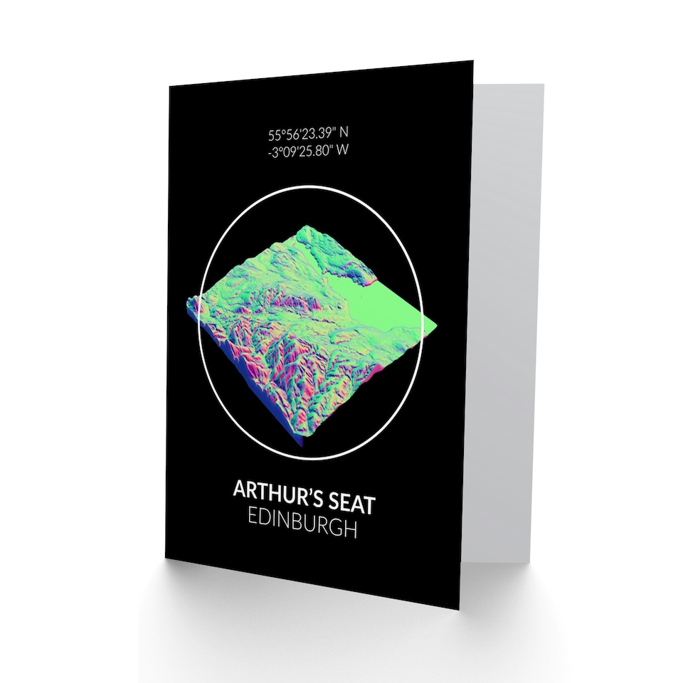 image 1 of Arthurs Seat Mountain Scottish Scotland Card