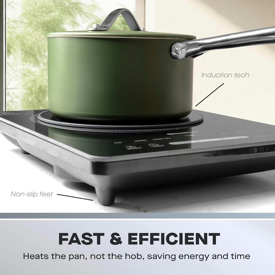 image 1 of Daewoo 2200W Portable Electric Single Induction Hob
