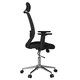 image 4 of Clifton office chair with wheels in black Black | Black