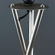 image 1 of ValueLights Camden Brushed Chrome Tripod Floor Lamp & Pink Taper Shade & Bulb | Pink