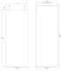 image 4 of Balterley Hollinsclough Contemporary Bathroom 8mm Glass Wetroom Screen with Arms & Feet, Matt Black, 1950 x 800 x 14mm
