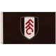 image 3 of Fulham FC Crest Flag - Black/White/Red - One Size (UTTA9638)